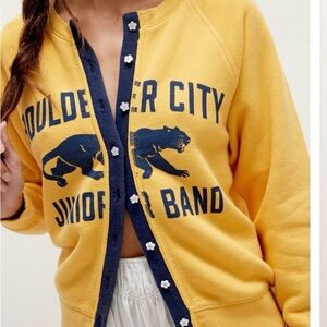 Yellow and Blue Women's Jacket